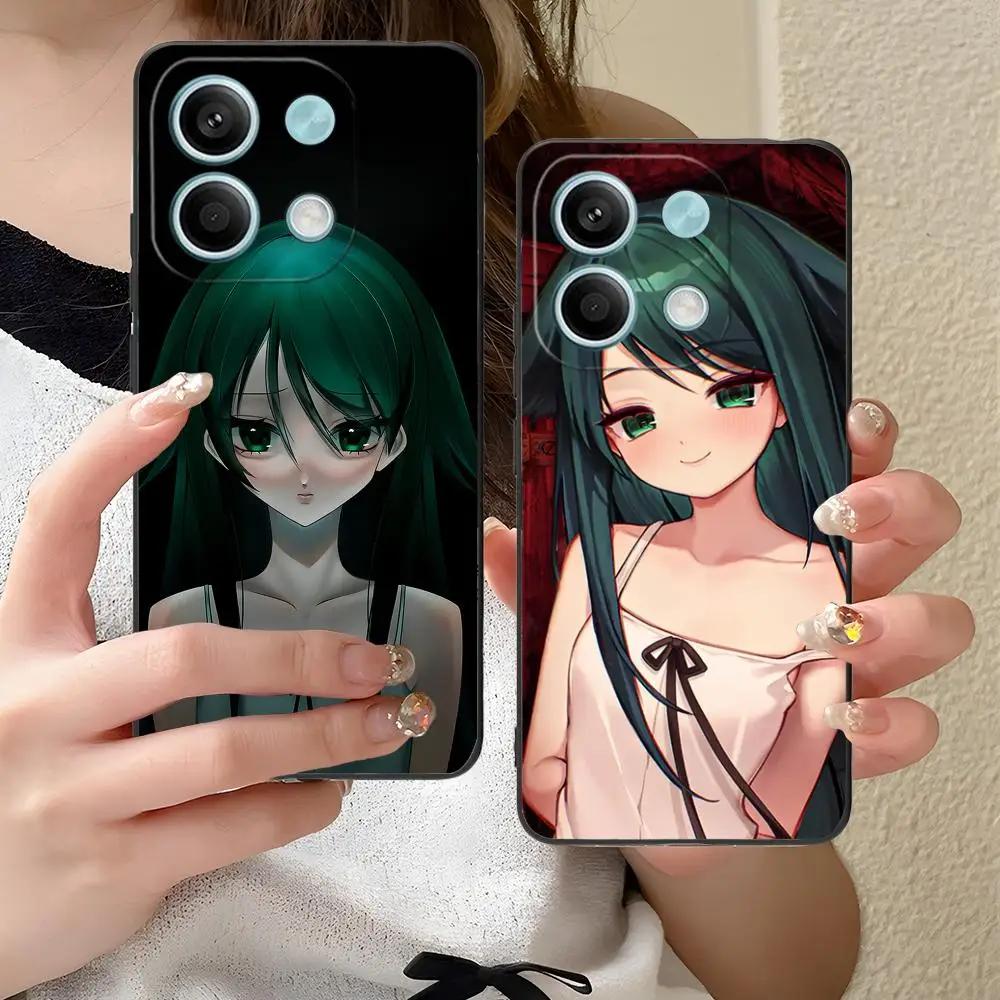 Funda para Teléfono Móvil Saya no Uta para Xiaomi Redmi Note 14 13 12 11 S Pro Plus 4G 5G, Funda Protectora con Impresión Colorida, Bonita Funda para Smartphone