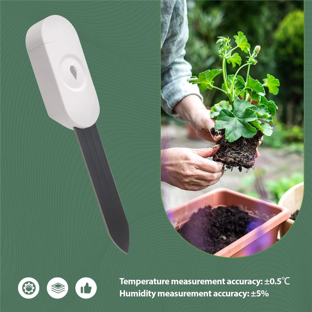 DT81 Zigbee Soil Moisture Sensor Garden Temperature Humidity Tester Automation Irrigation Detector for Home Assistant Z2M