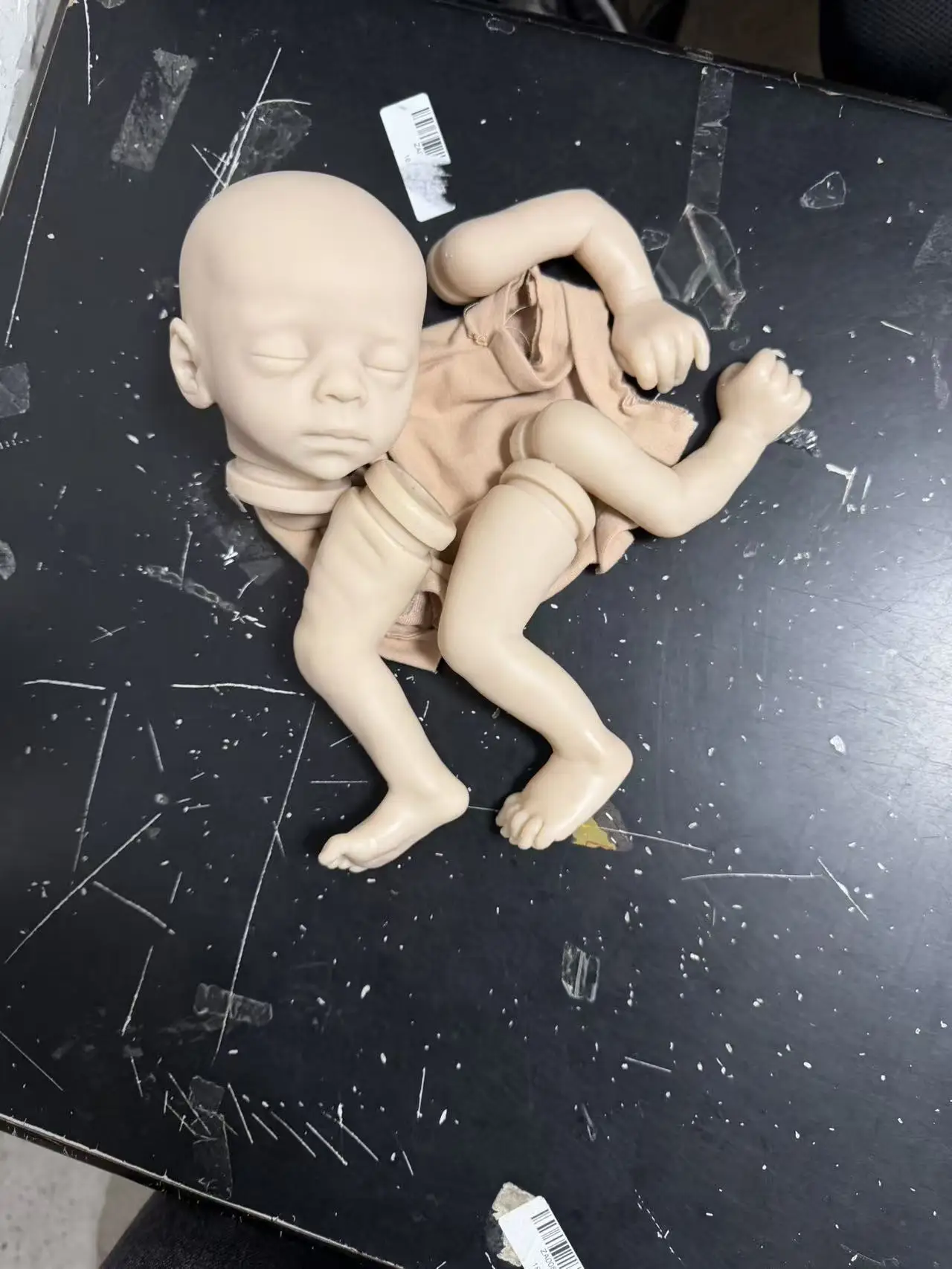 

Набор для создания куклы Реборн 14 дюймов: Новорожденный спящий малыш, неокрашенный, для самостоятельной сборки, прямая поставка, набор для кукол Реборн