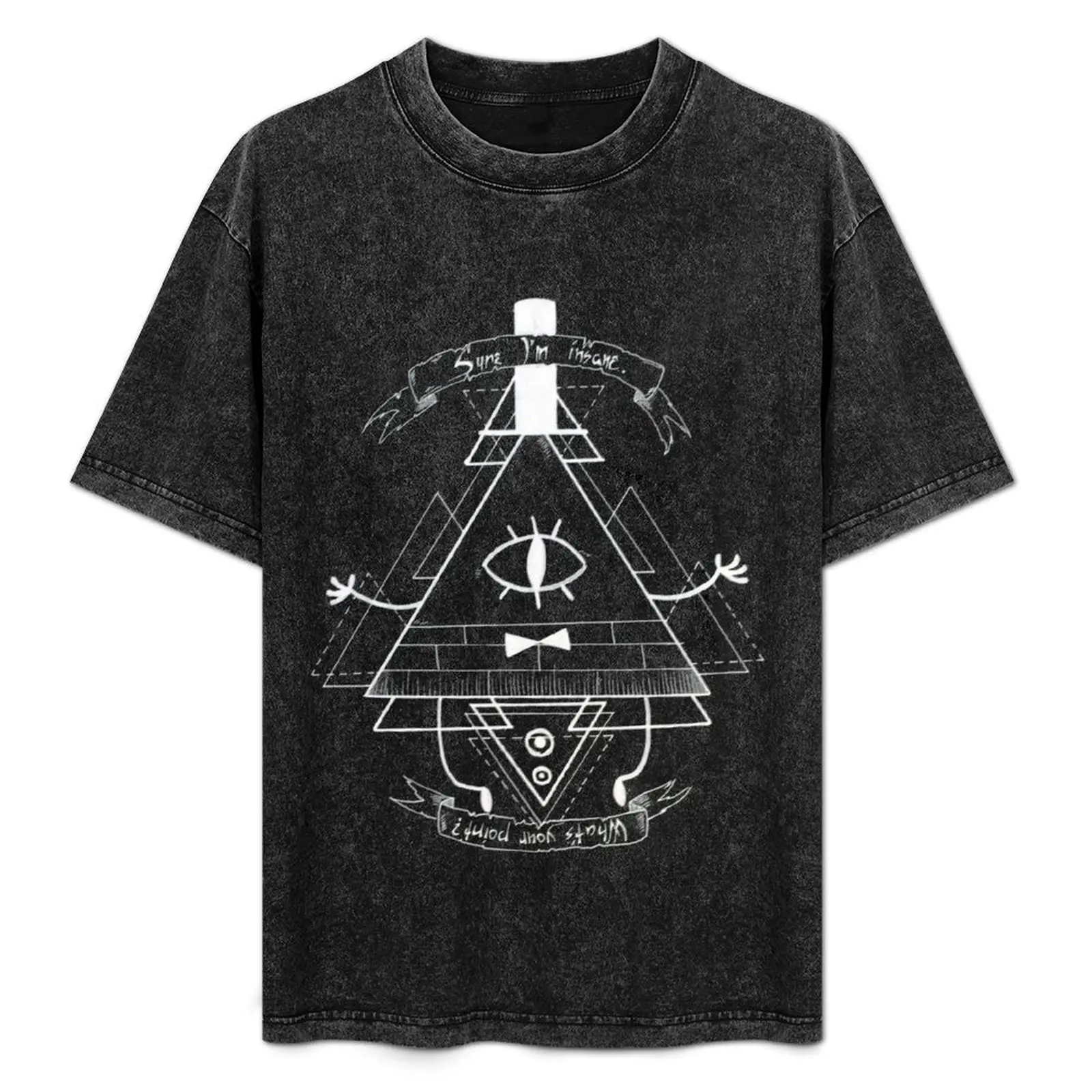 Bill Cipher (black) T-Shirt graphic t shirt vintage quick drying designer shirts fruit of the loom mens t shirts