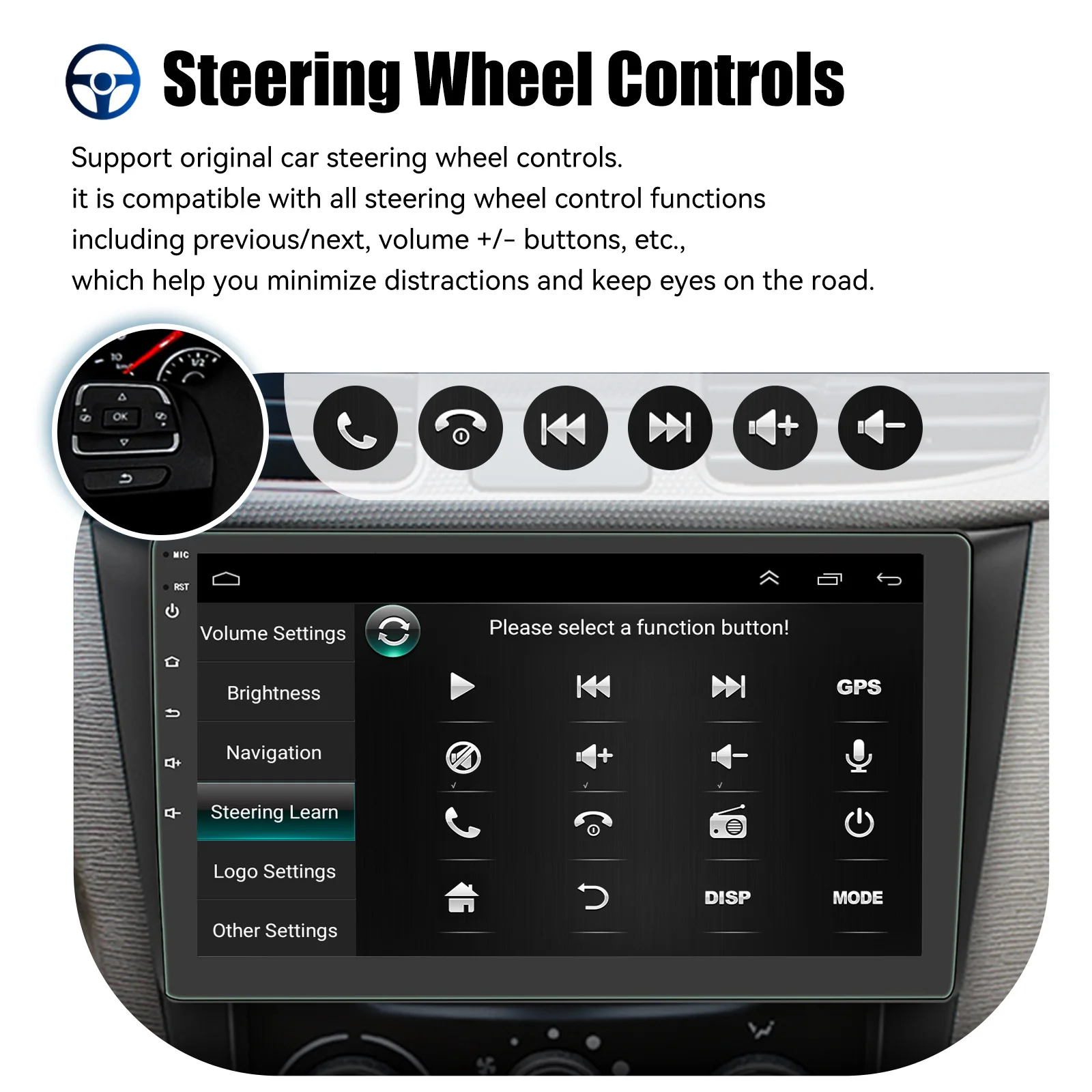 ESSGOO 7 9 10 Zoll Universal Autoradio 2GB Android Auto Carplay Auto-Stereo-Multimedia-Player GPS Autoradio Intelligente Fahrzeugsysteme – Detail 21