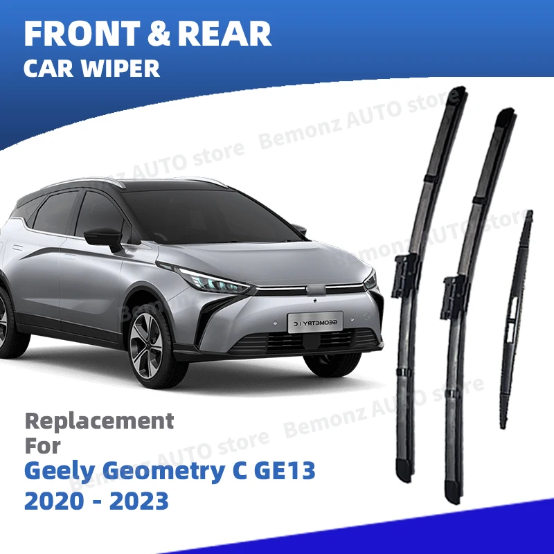 

Левая передняя и задняя щетка стеклоочистителя для Geely Geometry C GE13 M6 2020 2021 2022 2023 3 шт. щетки для ветрового стекла аксессуары