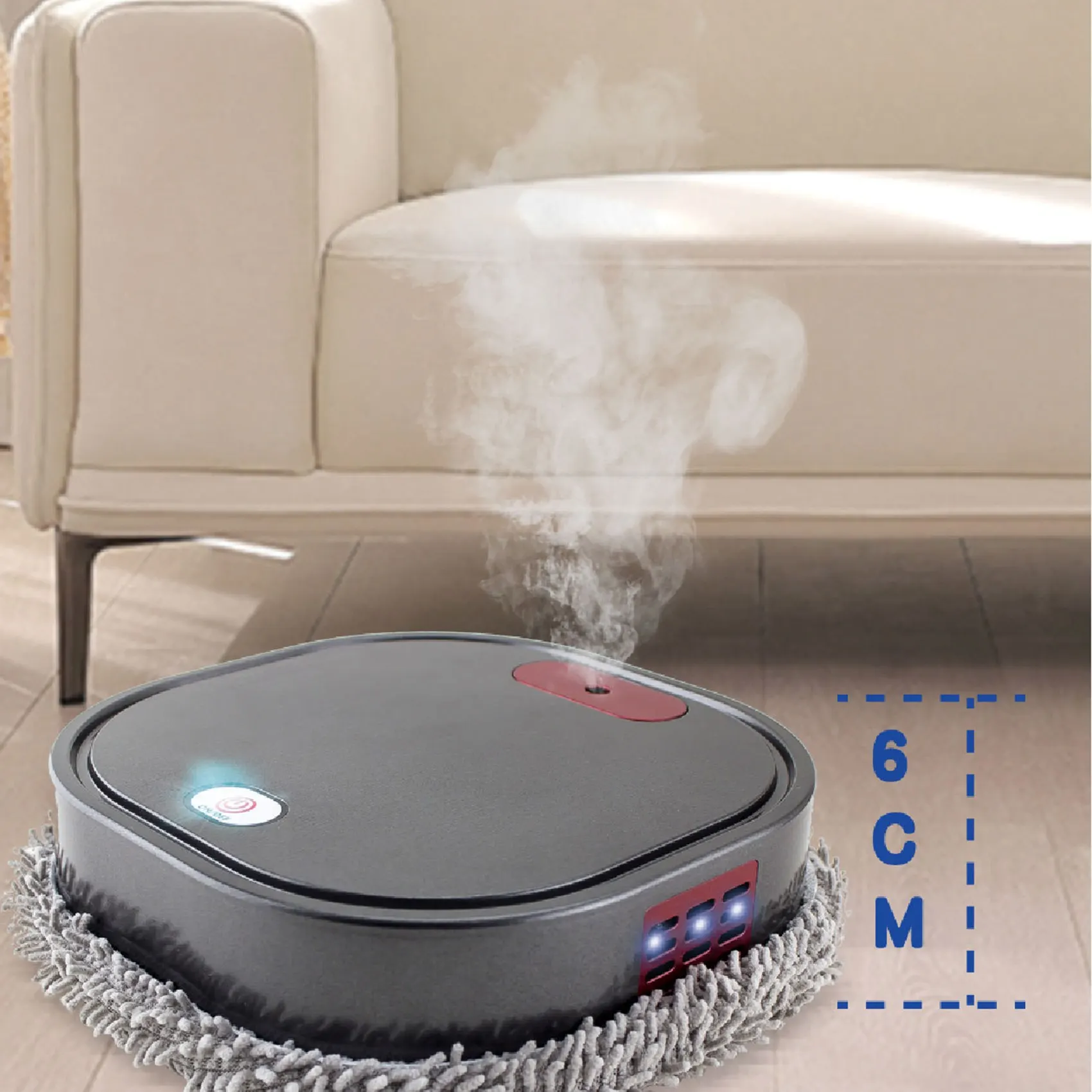 B51CNEW! Sweeping Robot Automatic Electric Floor Mops 1500 Mah Mopping With Sprayer Machine Floor Steam Cleaner Robot