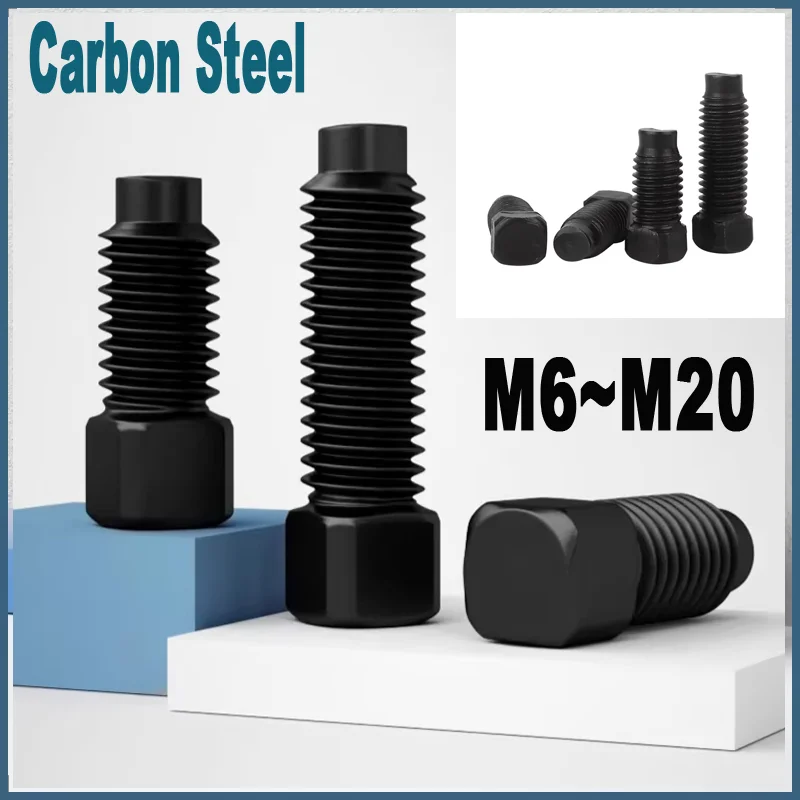 

Square Head Convex End Set Screws M6-M20 4.8 Grade Carbon Steel Black 1~50pcs