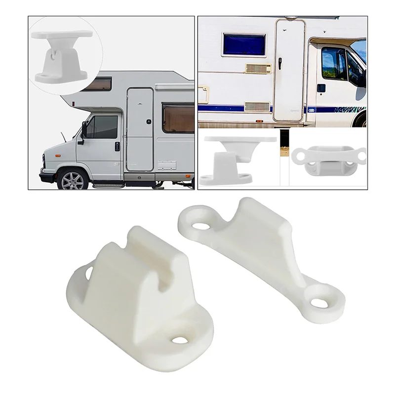 

3X Door Retainer Kit T Shape Door Stop Retaining Catch Latch For Rv Caravan Motorhome Boat Door Retainer Holder White