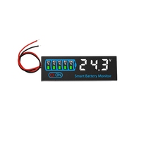 ABNO-18650 Li-Ion Lipo Lithium Test 7-55V Acid Battery Level Indicator Tester LED Display Meter Module Capacity Voltage Meter