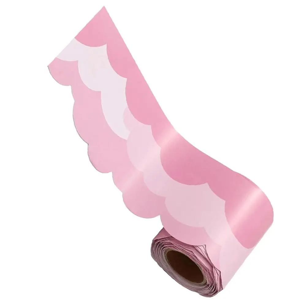 

Cloud Border Sticker Blackboard Decal Rolled Bulletin Trim Vintage Coated Paper Stickers Borders for Decor Office