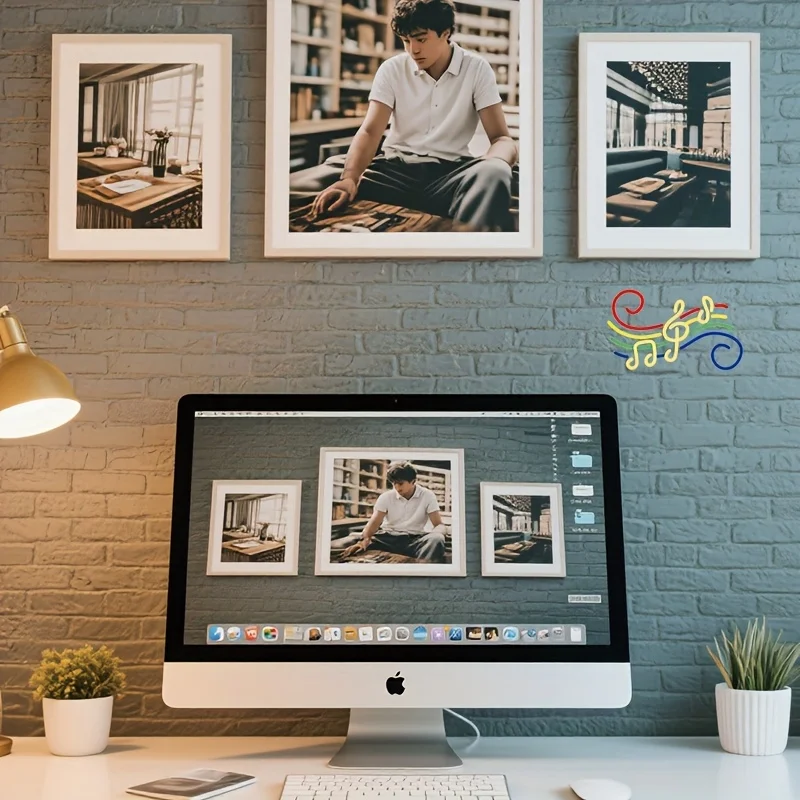 ملاحظة موسيقية LED النيون الموسيقى ضوء النيون USB بالطاقة عكس الضوء لشريط غرفة نوم حفلة رجل الكهف حفلة عيد ميلاد جدار ديكور هدية