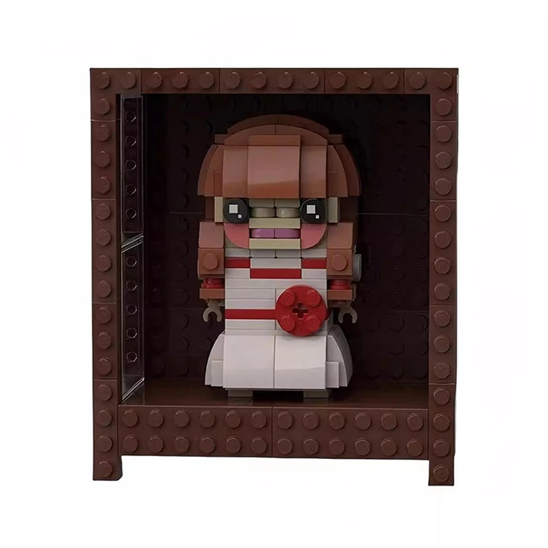 Bricklink Halloween MOC película de terror personajes serie figuras de acción ladrillos conjuntos Annabelle bloques de construcción chico juguetes regalo