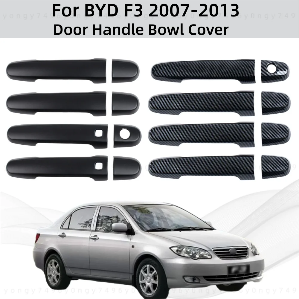 

Car Upgrade Chrome Accessories Door Handle Bowl Cover Trim Paste Style For 4 Door BYD F3 2007 2008 2009 2010 2011 2012 2013