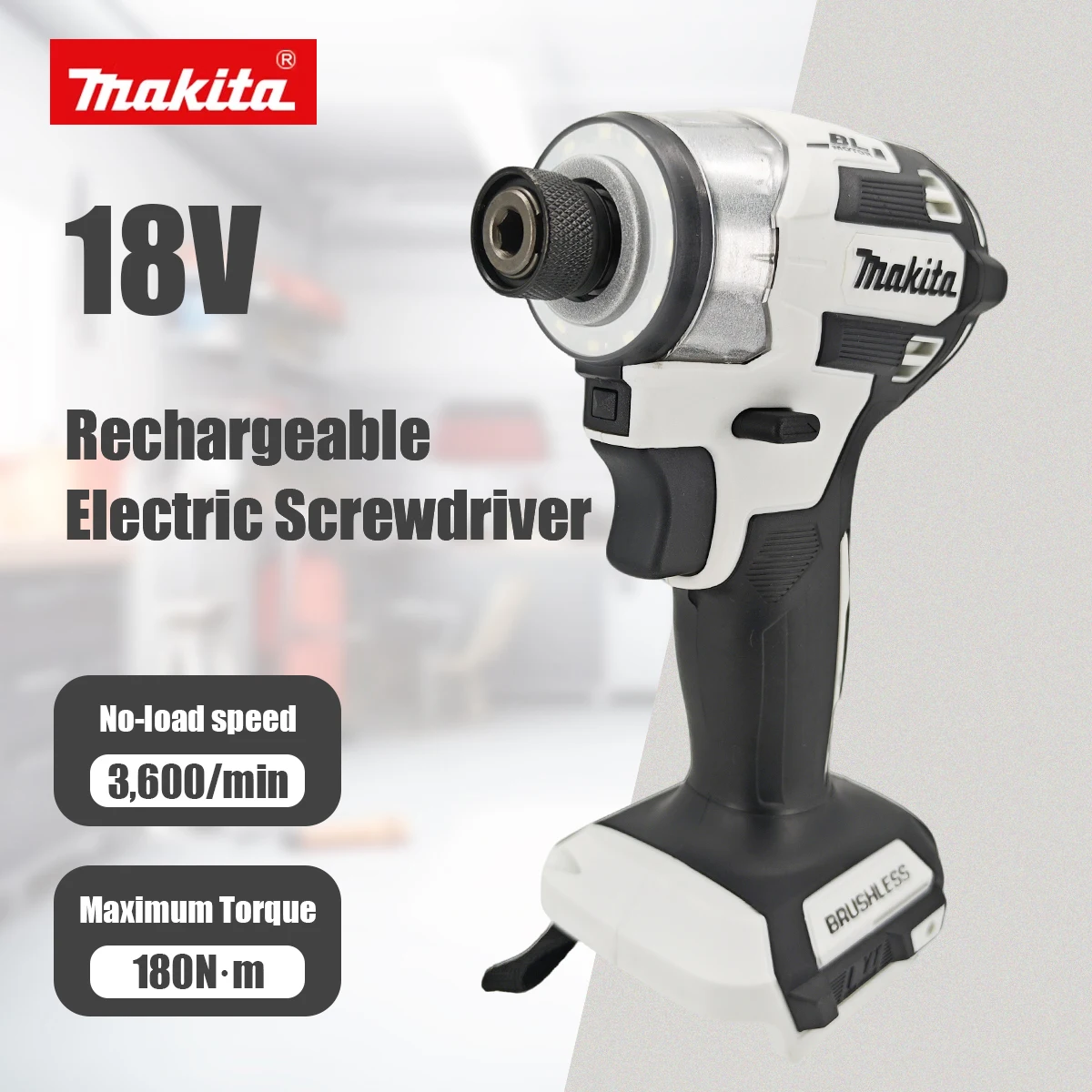 

Бесщеточная дрель Makita 18V DTD173D белая, 180 Нм, для дома и ремонта, электрическая, для дерева, болтов, с T-режимом