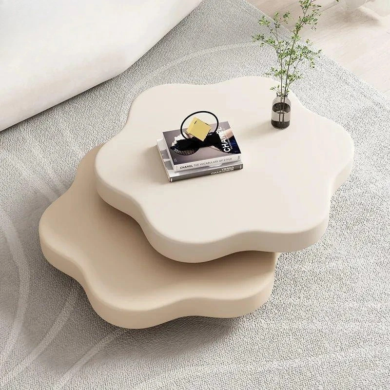 Rotating coffee table advanced living room household small apartment cloud