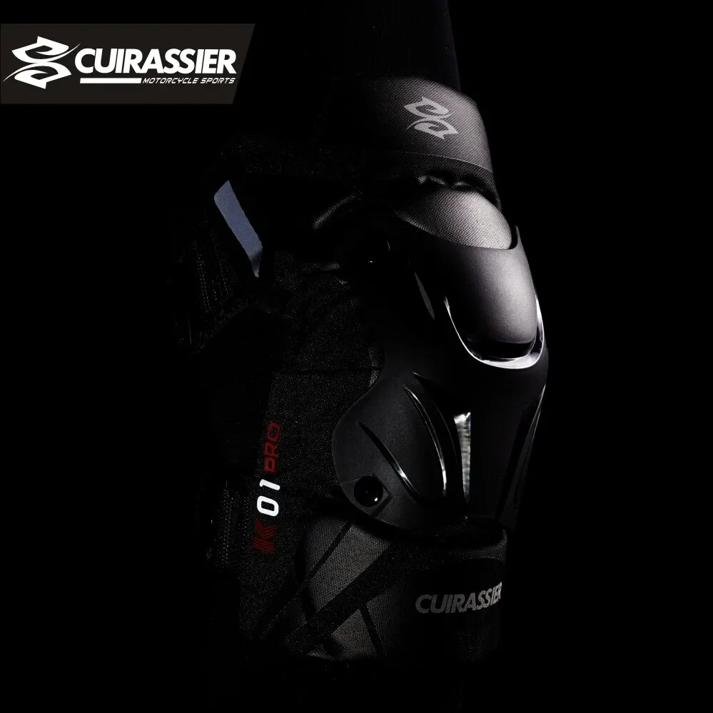 CUIRASSIER ป้องกันมอเตอร์ไซด์ Kneepads รถจักรยานยนต์เข่า Pads MX Protector ปรับ Racing Guards ป้องกัน Night สะท้อนแสง