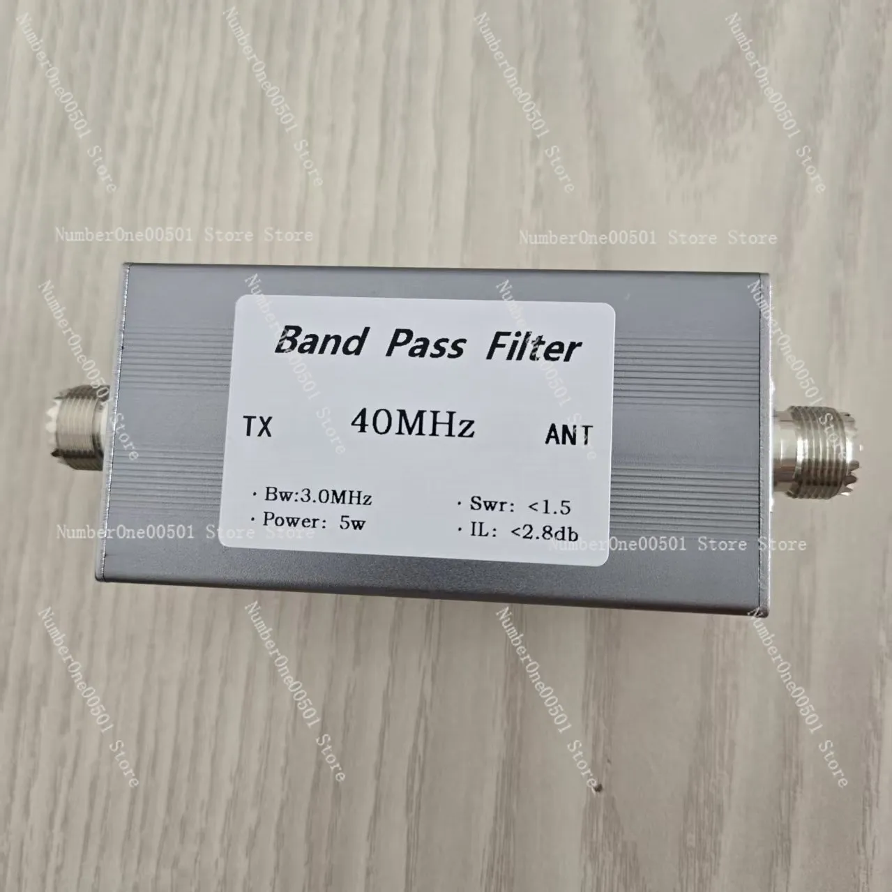 

BPF-40M-5WM-3M Band Pass Filter 5W Receiver Narrow Band Anti-Interference Female M Connector