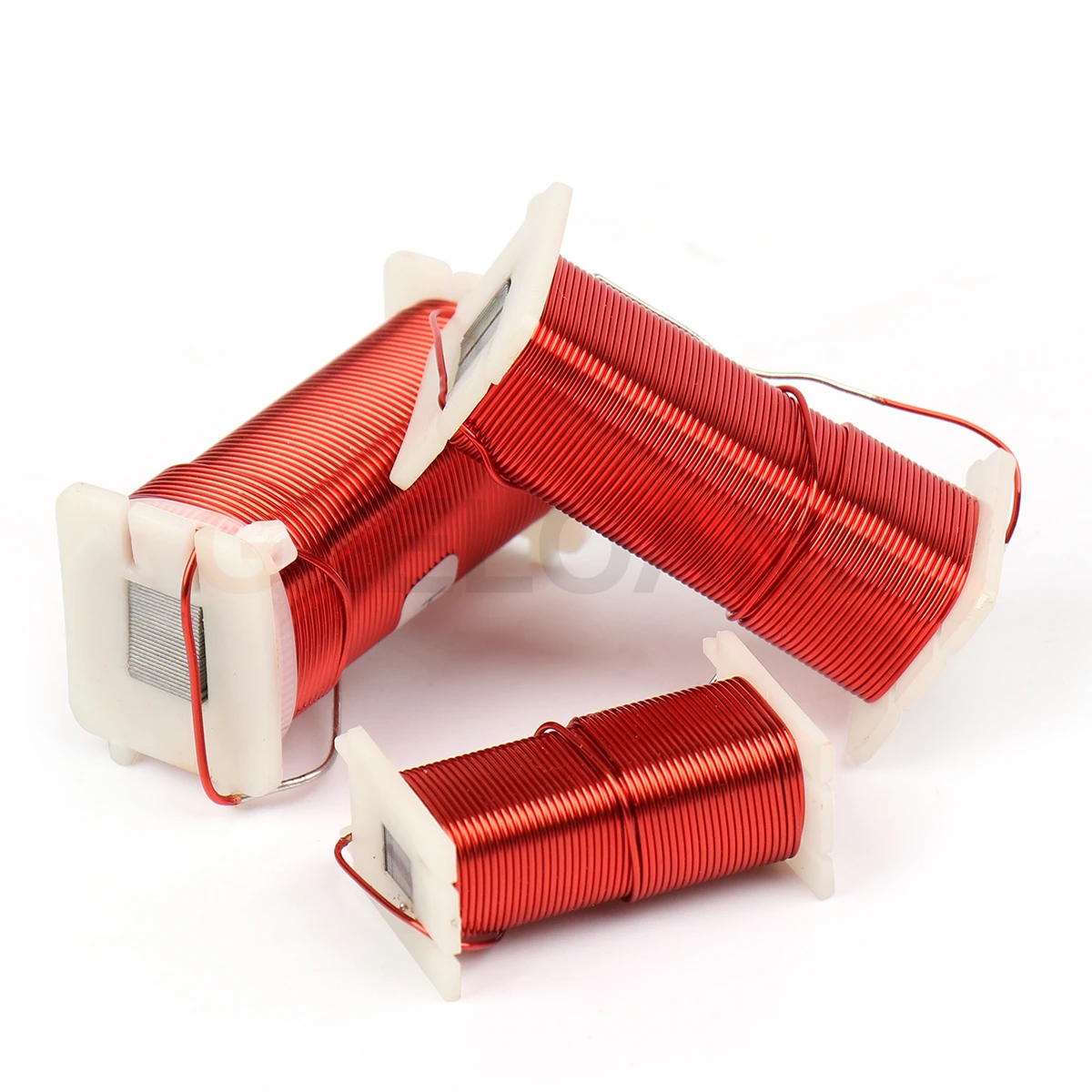 GEELOANE 0.8/1.0/1.5/1.6mm Ijzeren Kern 4N Zuurstofvrije Coppe Spoel Plaat Gevulde Koperen Spoel smoorspoelen Frequentieverdeler 0.2-8.0MH