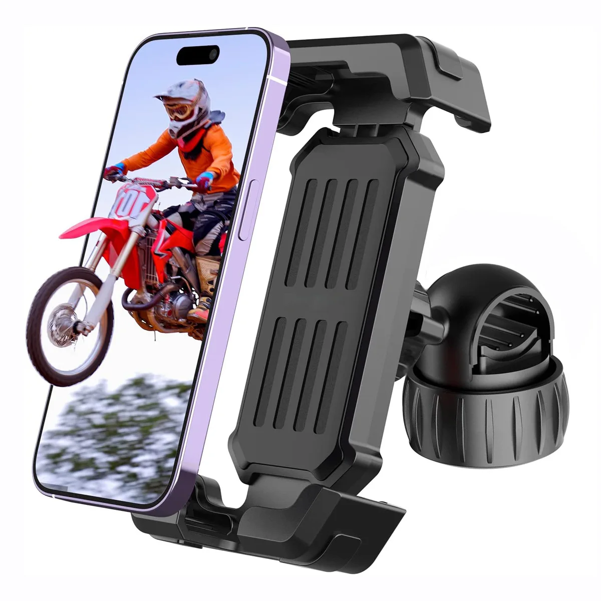 Fahrrad-Telefonhalter, universelle Motorrad-Handyhalterung, Roller-Telefon-Clip, 4,7 bis 7 Zoll, Smartphones für Fahrrad-Elektrofahrzeuge