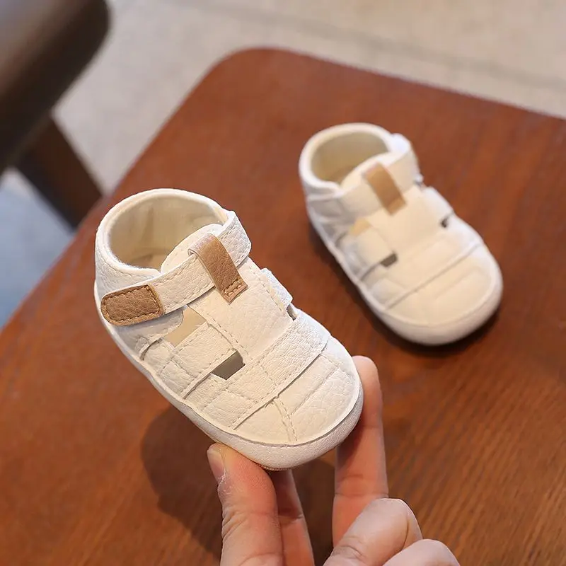 New Summer Unisex Baby Anti-Slip Hook and Loop Sandals Soft Rubber Sole First Walkers for Infants 3-12 Months