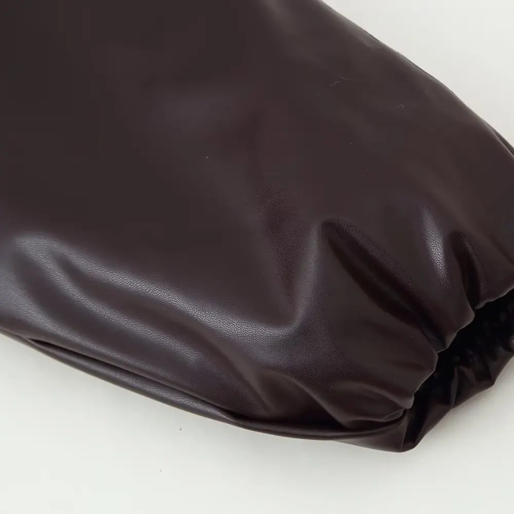 ملابس خارجية نسائية من KASLEAD New Street Sle مصنوعة من الجلد مع سحاب وياقة ثابتة وثنائية اللون قابلة للتنفس وبسيطة