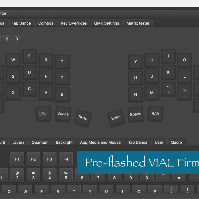 Piantor Pro 42/36 Keys Low Profile Choc سبليت لوحة المفاتيح عدة قابلة للتبديل السريع السلكية وضع واحد لوحة المفاتيح منفصلة بيئة العمل QMK/VIAL #6