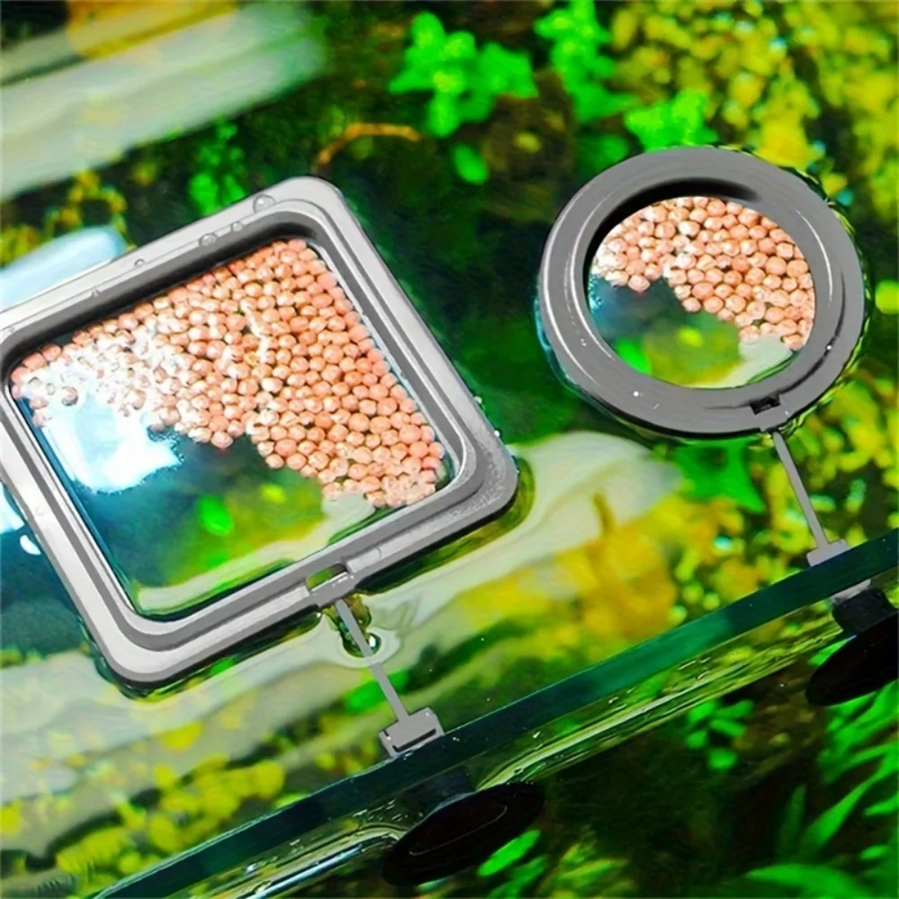 2 Combination Fish Food Feeding Rings, Aquarium Fish Tank Feeding Rings, Suitable for Home Aquarium Fish Food Feeders