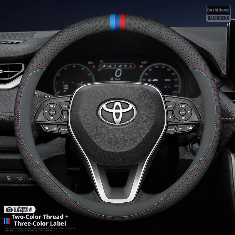 Capa de Volante Compatível com Toyota CHR RAV4 Corolla Highlander Prius Yaris Prius RAIZE RUSE Auris Camry Acessórios