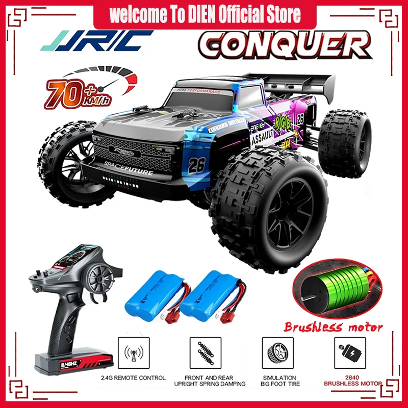 4wd rtr bürstenloses RC Auto Offroad 4x4 Hoch geschwindigkeit super schnell 70 km/h Fernbedienung LKW Drift Monster Spielzeug für Erwachsene Kinder jjrc