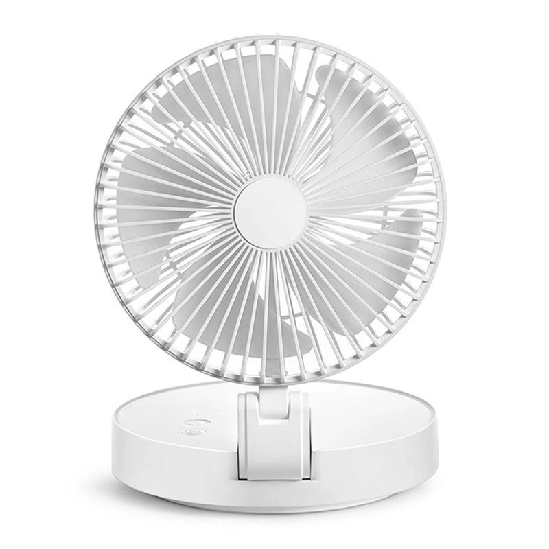 B01C-Portable Versatile 4-Season Fan With Flexible Wireless Folding Wall Hanging Year-Round Comfort White