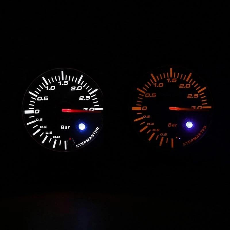 R9CC Boosts Turbos Gauge Mechanical Pointers Vacuum Pressure Meter Suitable for Engine Monitoring Improve Driving Experience