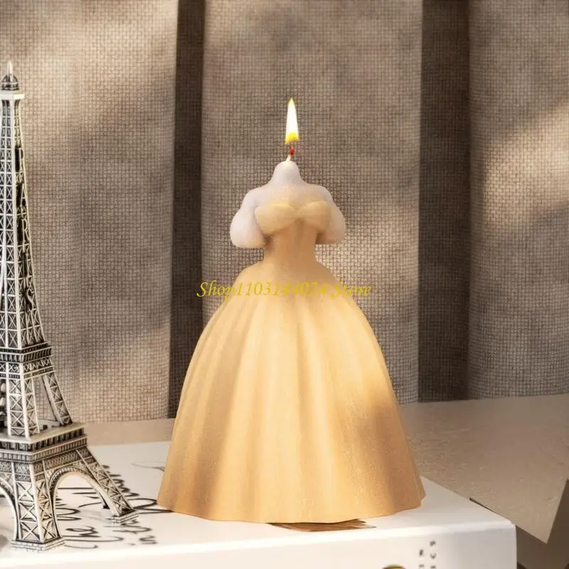 N5KE Versatile DIY Craft Moulds Wedding Dress Mold Silicone DIY Ornament Molds