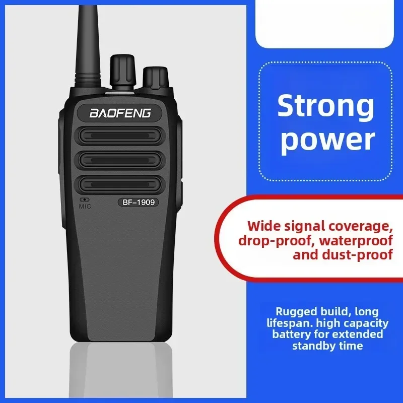 

Durable BAOFENG BF-1909 Walkie-talkie Civilian 50 Kilometers High-power Handheld Outdoor Intercom Intelligent Noise Reduction