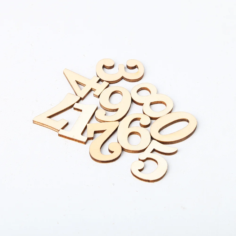 

144Pcs Wood DIY Alphabet Letters Numbers Creative Letter Number Set for Festival Party Wedding Home Decor Wood Letter Number