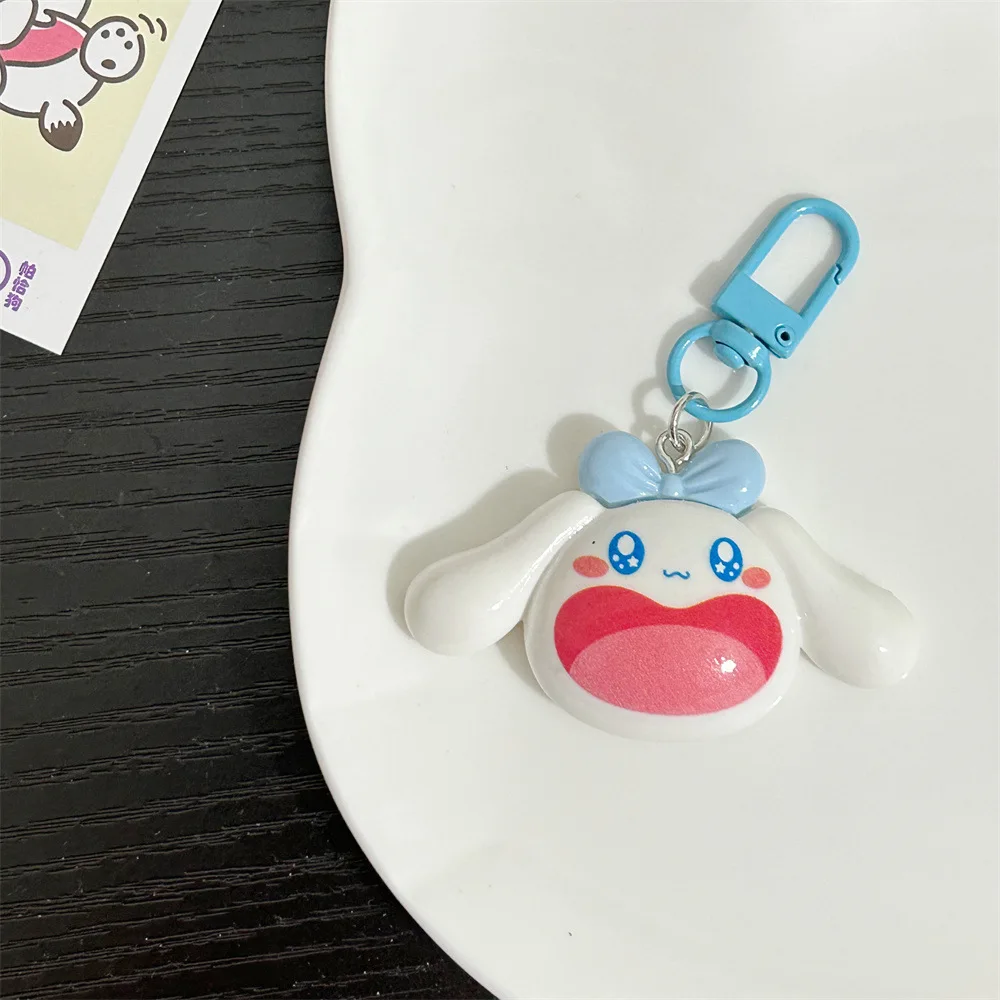 Kawaii Sanrio อะนิเมะ Hello Kitty พวงกุญแจการ์ตูน Melody Kuromi Cinnamoroll ของเล่นน่ารักจี้ตุ๊กตา Key Ring Girl & ของขวัญเด็ก