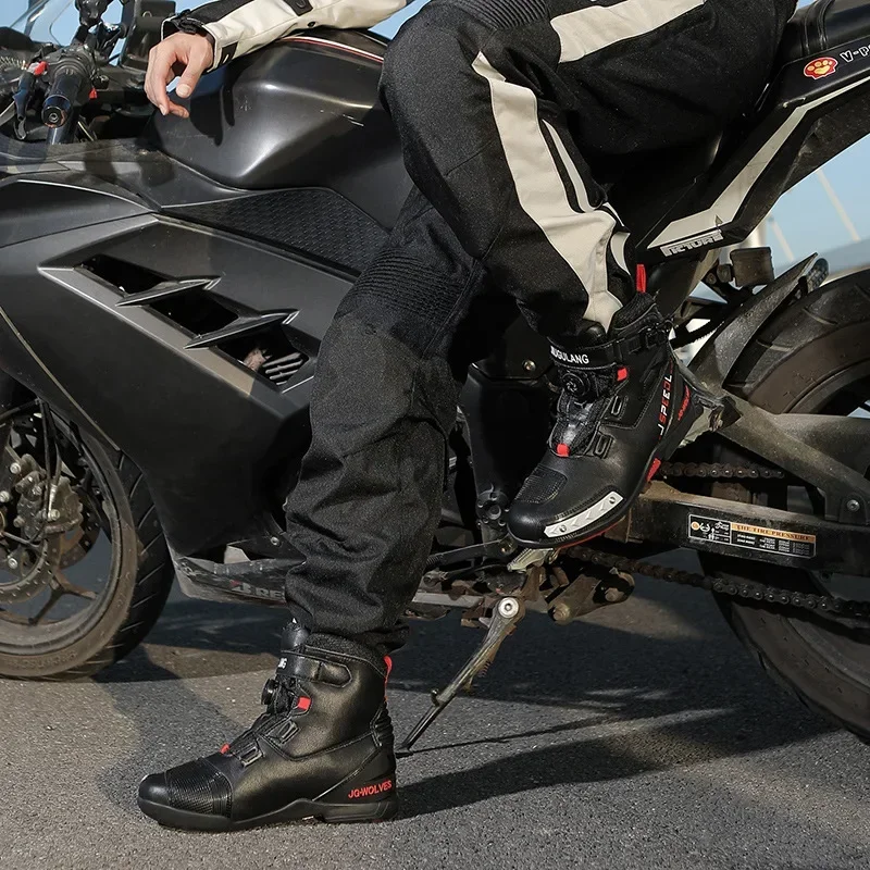 Bottes de cyclisme imperméables et résistantes à l'usure, chaussures de moto, bottes de chevalier tout-terrain, toutes saisons, neuves, commconsulmen et femme