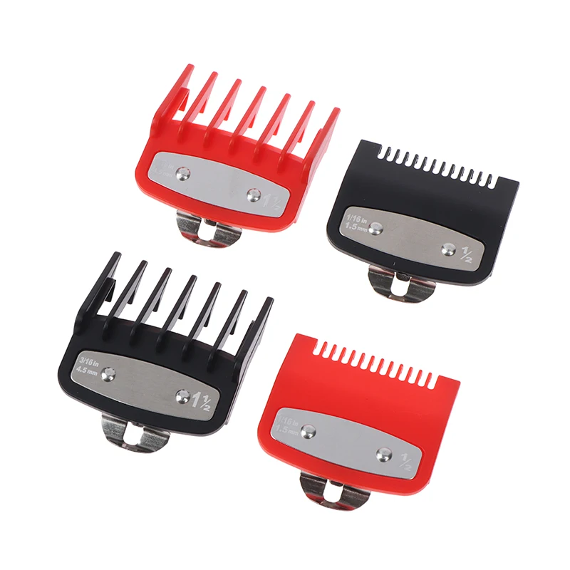 2pcs/lot Hair Clipper Guide Comb Cutting Limit Combs Standard Guards Attach Parts Electric Clippers Accessories 1.5mm + 4.5mm