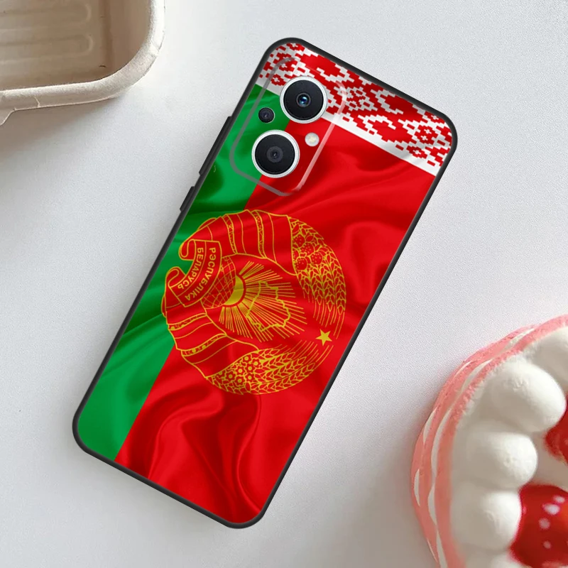 Belarus Flag Coat of Arms Case For OPPO Reno 10 Pro 11F 4Z 5Z 8T 4 5 6 7 8 Lite OPPO Find X2 X3 Neo X5 X6 Pro Cover