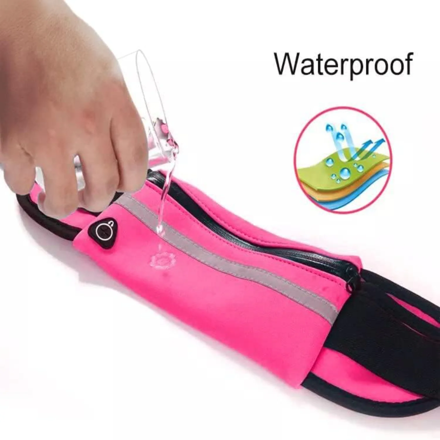 Ideal Comfortable and Durable Lightweight Neoprene Mountain Running Belt - Spacious and Convenient Sports Fanny Pack with Water