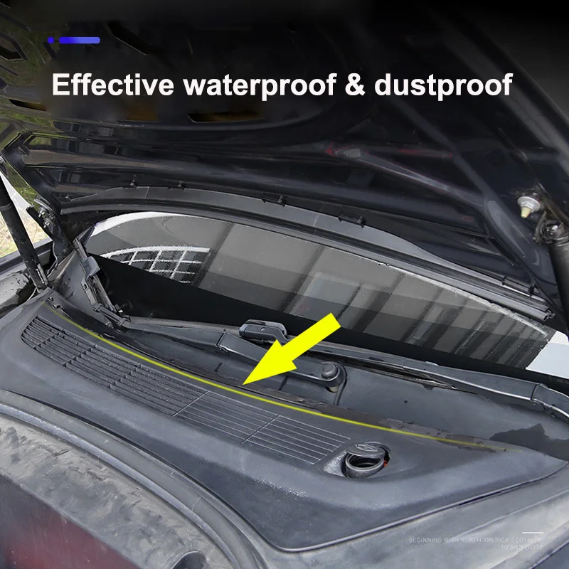 Front Waterproof Chassis Cover Water Strip For Tesla Model 3 Y 2023 Air Inlet Protective Cover Car Modification Accessories