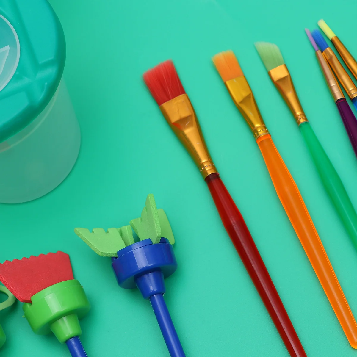 

Painting Brush Set Premium Art Tools With Bucket Sponge For Diy Drawing Craft Activities Easy Clean Reusable Creative