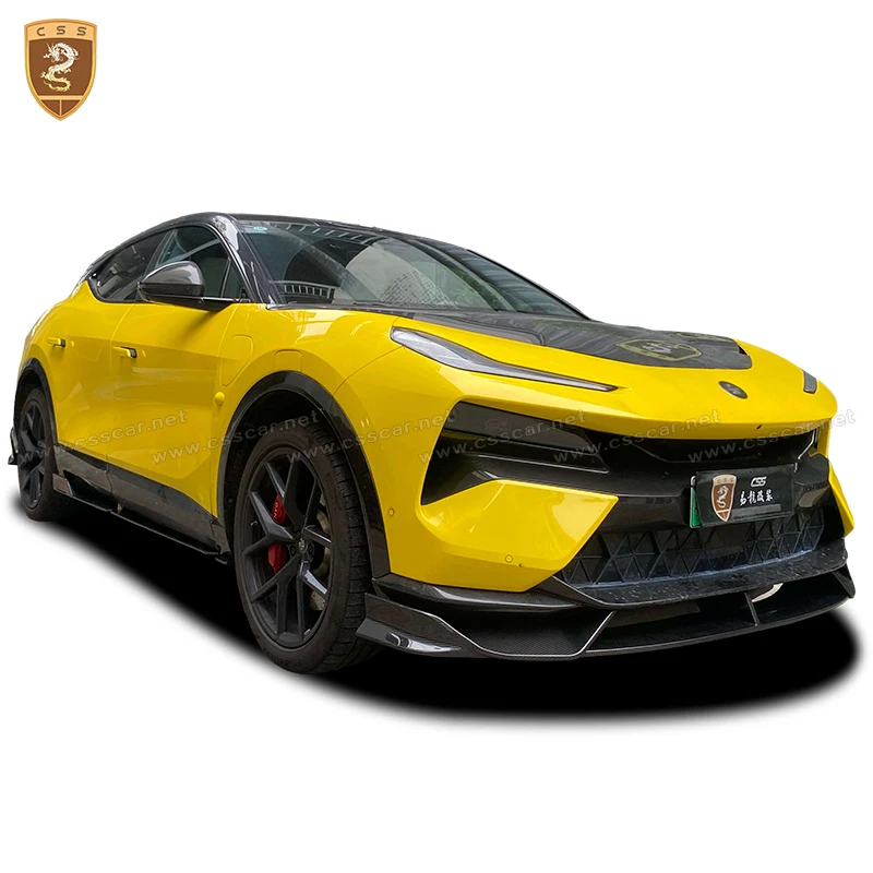 Dry Carbon Fiber Front Lip Splitter Rear Bumper Guard Plate For Lotus Eletre Car Rear Spolier Side Skirt for RZ Style Bodykit