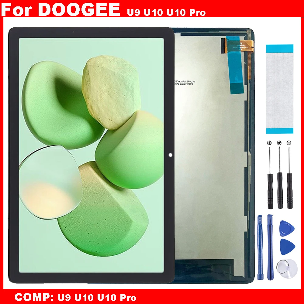 

Сенсорный ЖК-дисплей для DOOGEE U10 U9 Kid U10 Pro 10,1 дюйма с рамкой, запасные части для планшетного ПК, дигитайзер сенсорного экрана