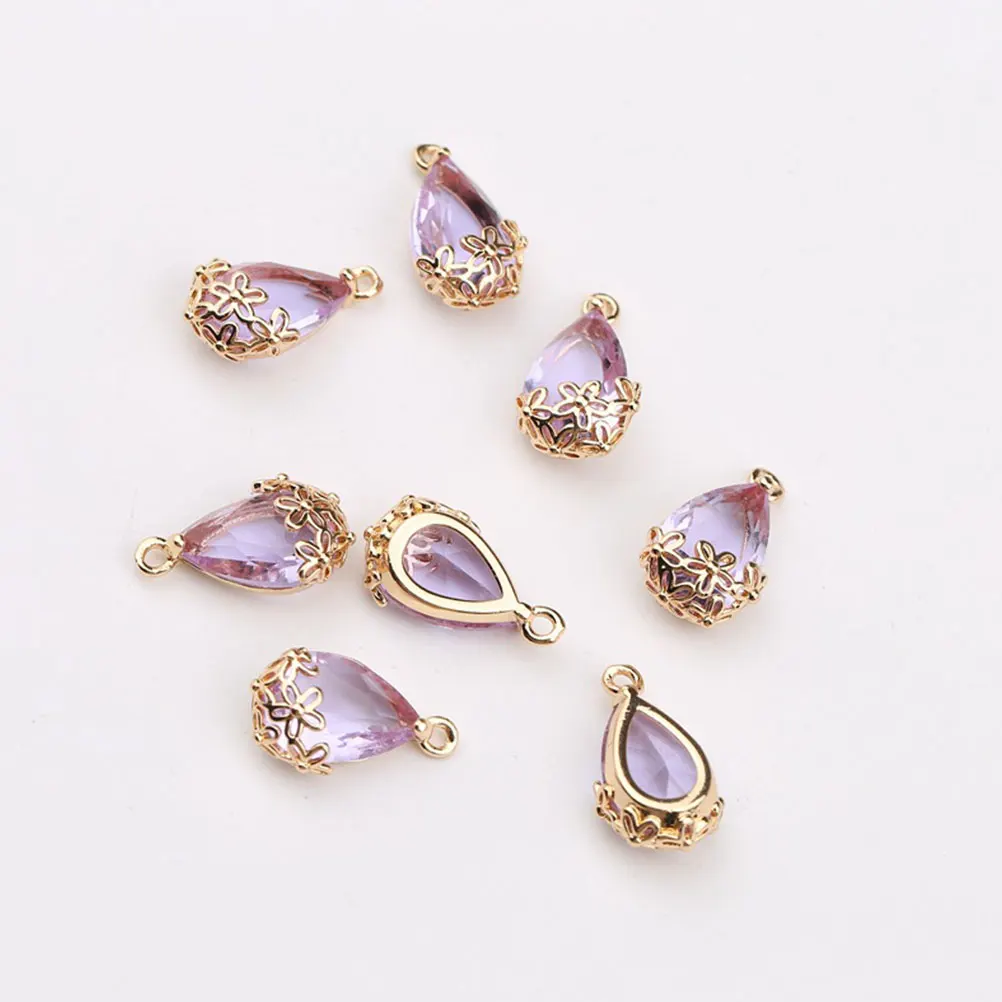 

21 Pcs Dangle Charms for Bracelets Zircon Pendant Jewelry Making Pendants Fashion Necklace