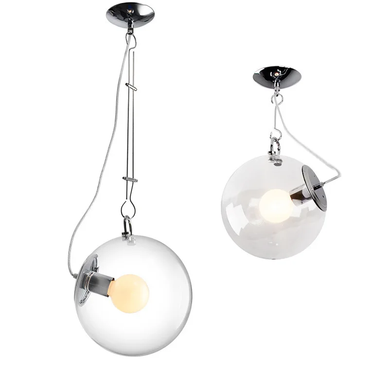 

Modern Brief Clear Glass Pendant Light For Living Room Home Decor Nordic Creative Soap Ball Bubble E27 Bulb Ceiling Light