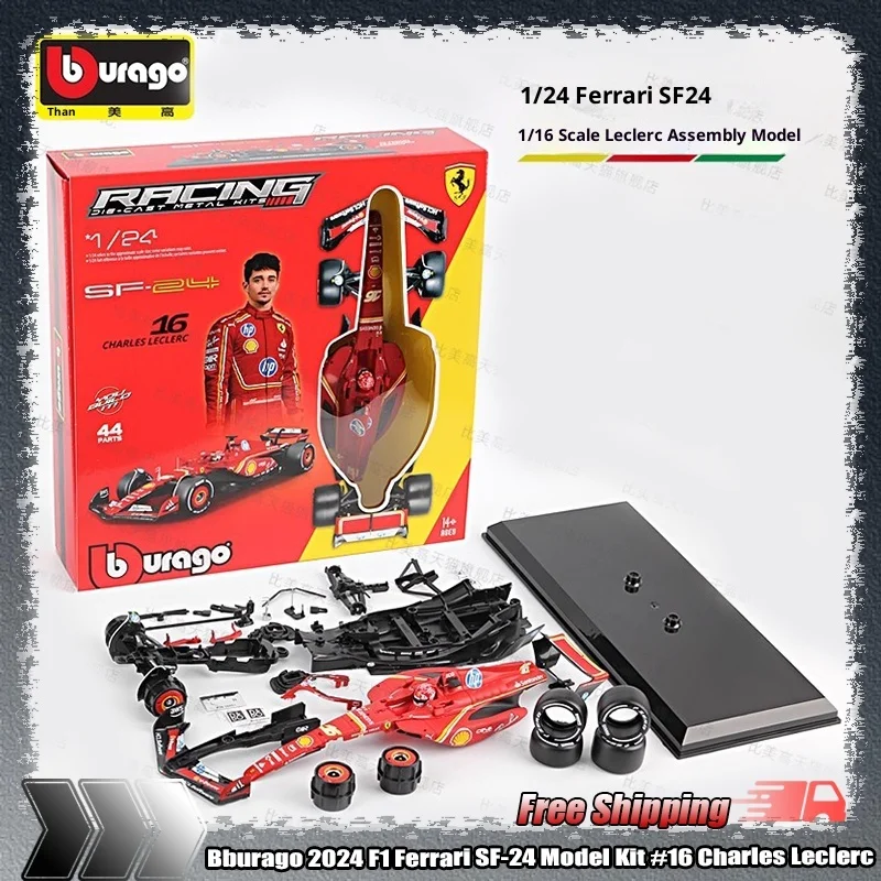 kit-modelo-bburago-2024-f1-ferrari-sf-24-16-charles-leclerc-monaco-gp-simulacion-aleacion-micro-diecasting-coche-modelo-juguetes-adornos