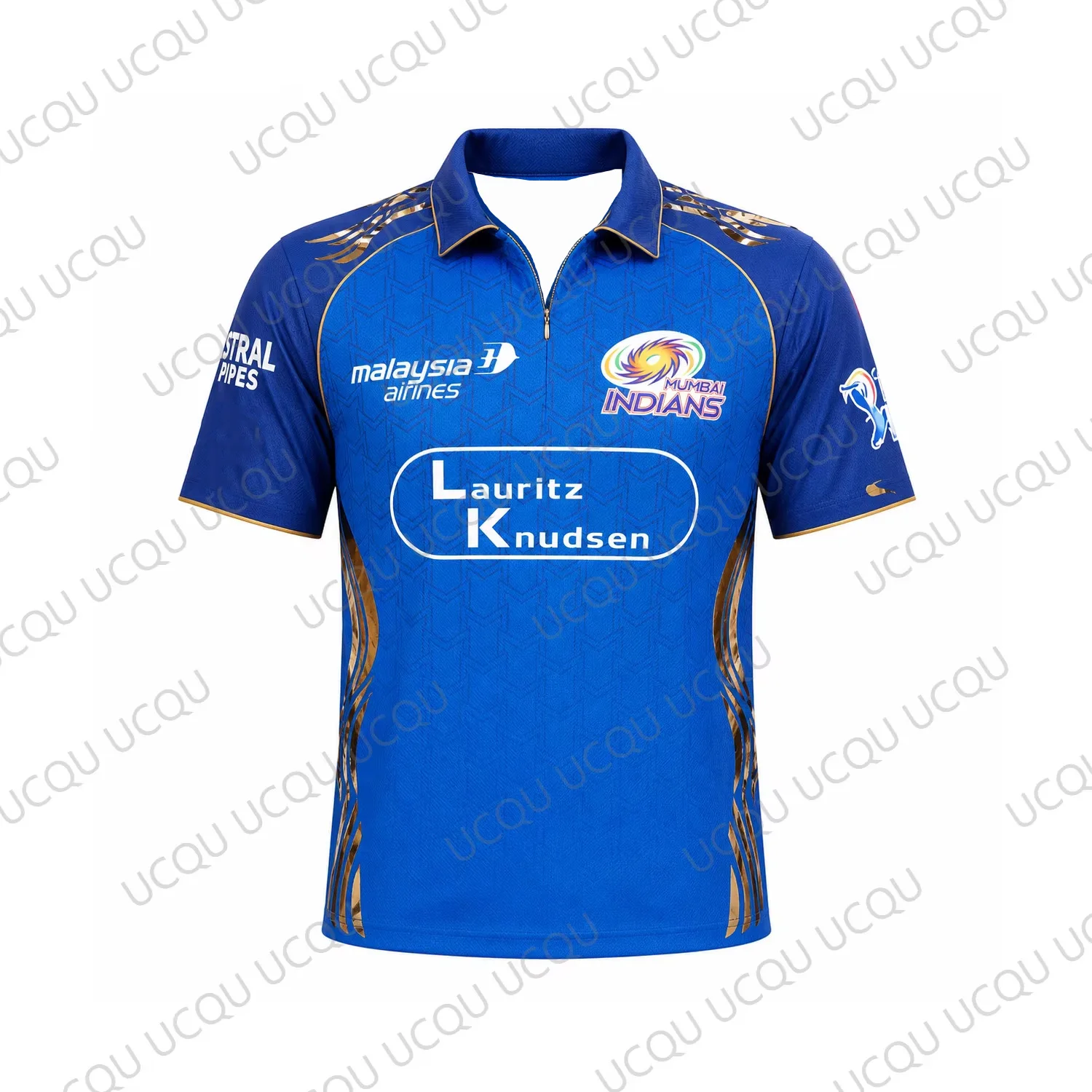 Camiseta Deportiva Casual con Cierre de Cremallera del Equipo de Cricket IPL MI Mumbai Indians 2026, Clásica, de Secado Rápido, para Todas las Temporadas, para Adultos/Niños