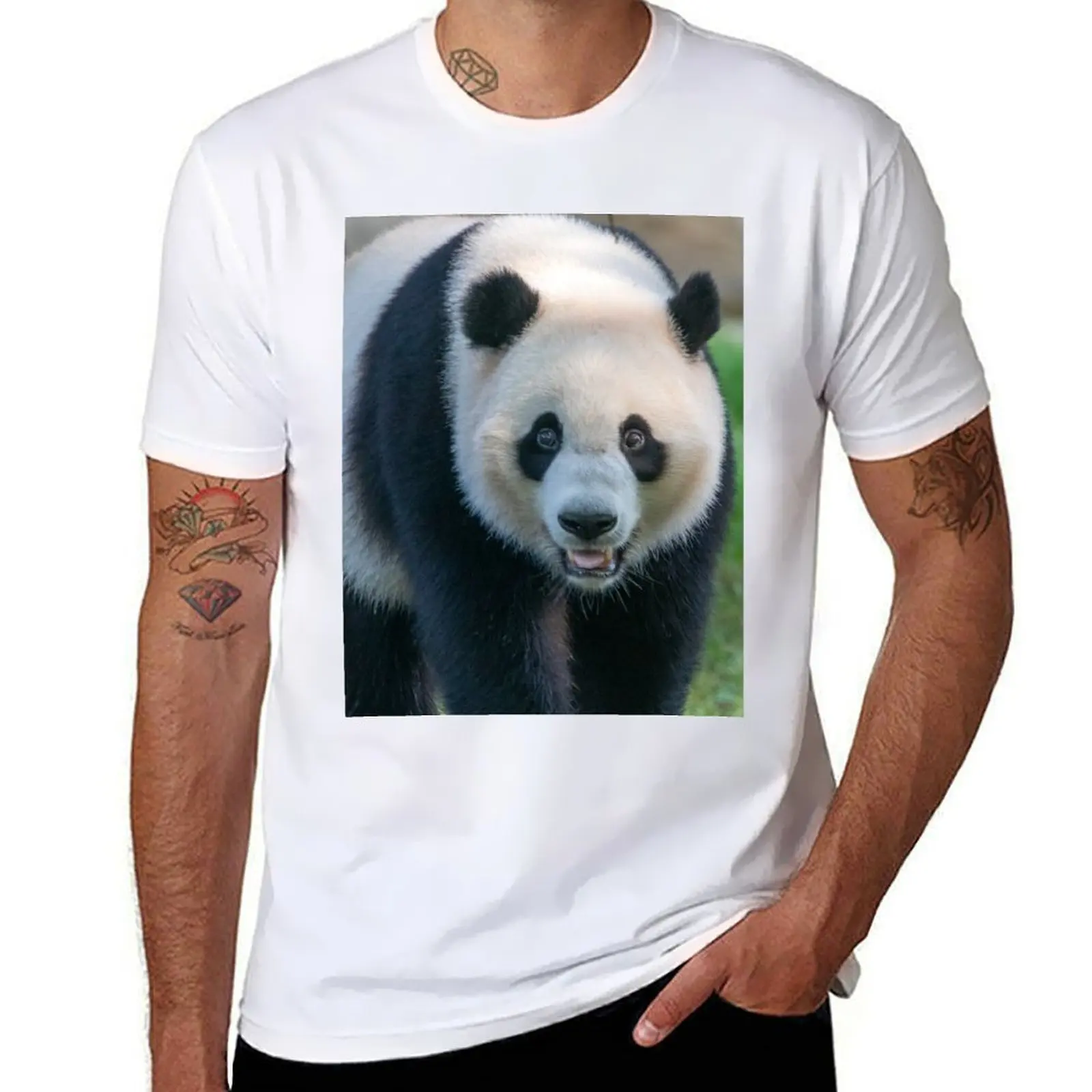 

Giant Panda Xiao Qi Ji at the National Zoo T-Shirt t shirt man casual man t shirts for men casual T-Shirt