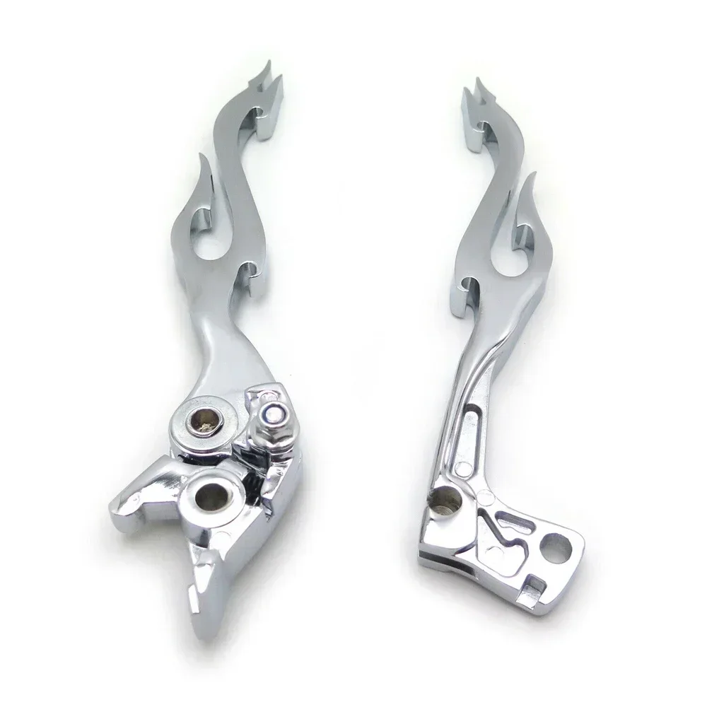 Brake Clutch Flame Lever for 989-2007 Suzuki Katana 600 750F SV650S Chrome Aftermarket Motorcycle Parts