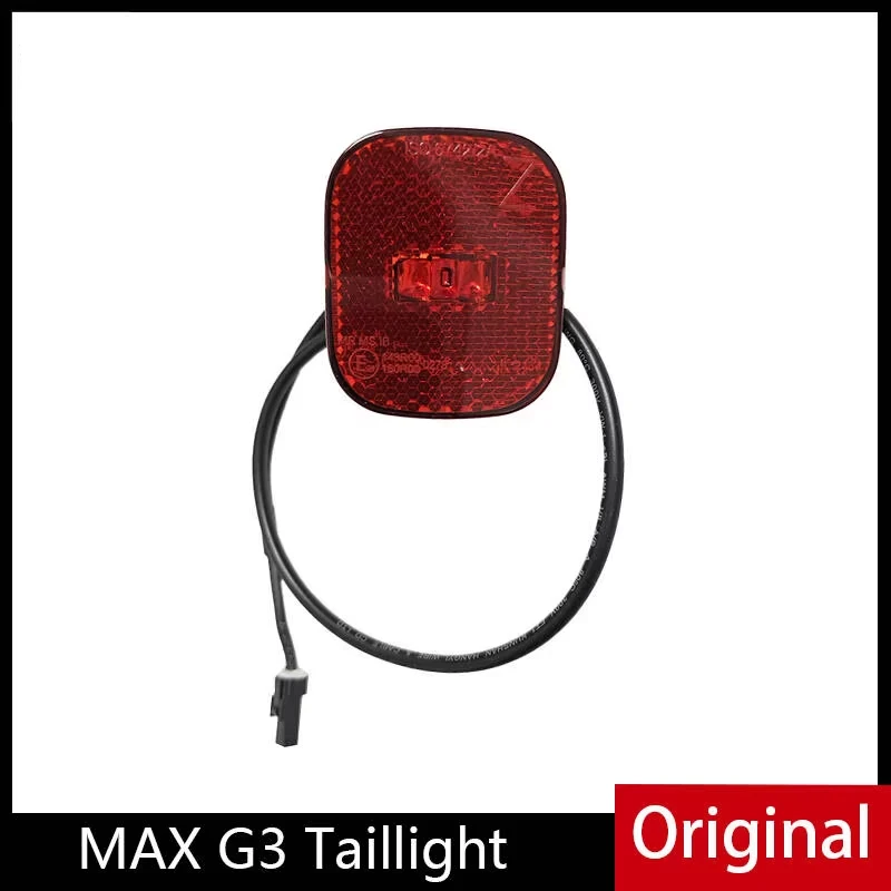 Luz de advertência traseira original para ninebot max g3, peças de scooter elétrica, sinal de segurança, acessórios de lâmpada de freio