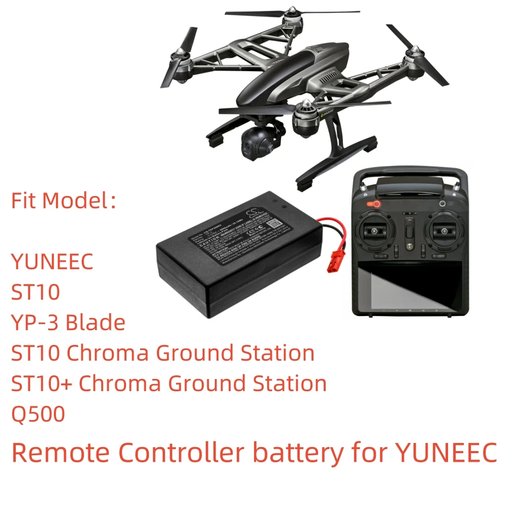 3.7V Li-ion Remote Controller battery for YUNEEC.6800mAh,ST10 YP-3 Blade ST10 Chroma Ground Station Q500