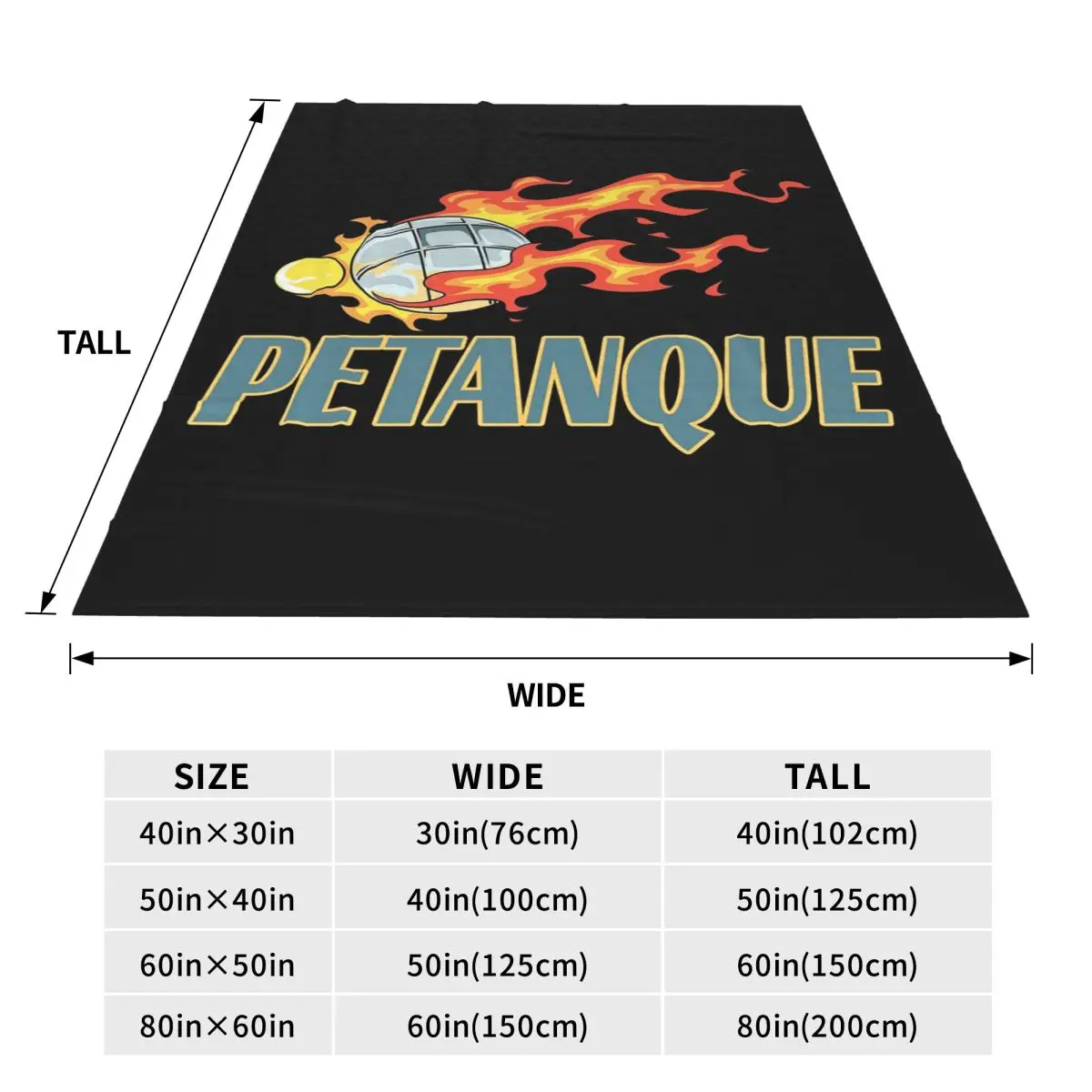 Petanque Gifts For A Player Blanket Flannel Sofa Throw Blanket Multi-function for Couch Bedding Throws Bedspread Quilt
