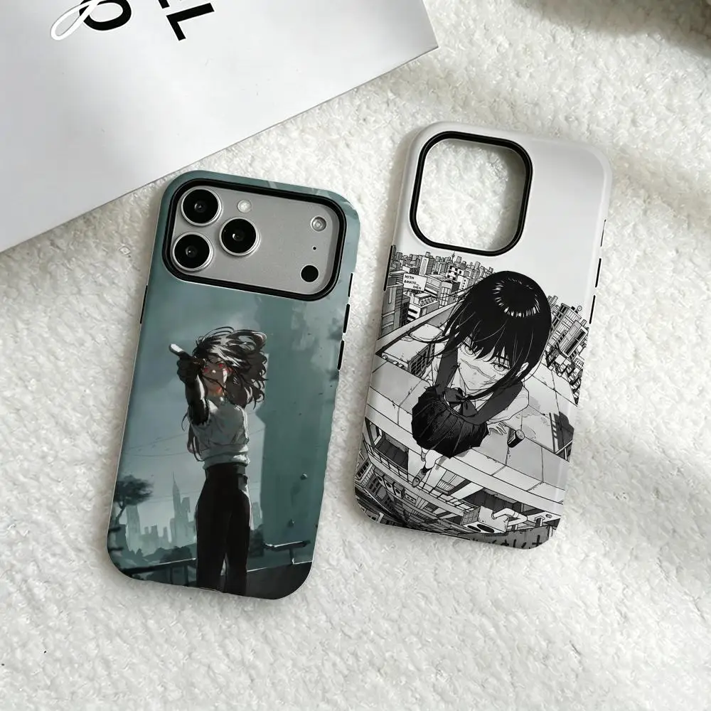 Animation War Devil Asa Mitaka Phone Case Luxurious Film shell Phone Case For iPhone 17 16e 16 15 14 13 12 Pro Max Plus XS